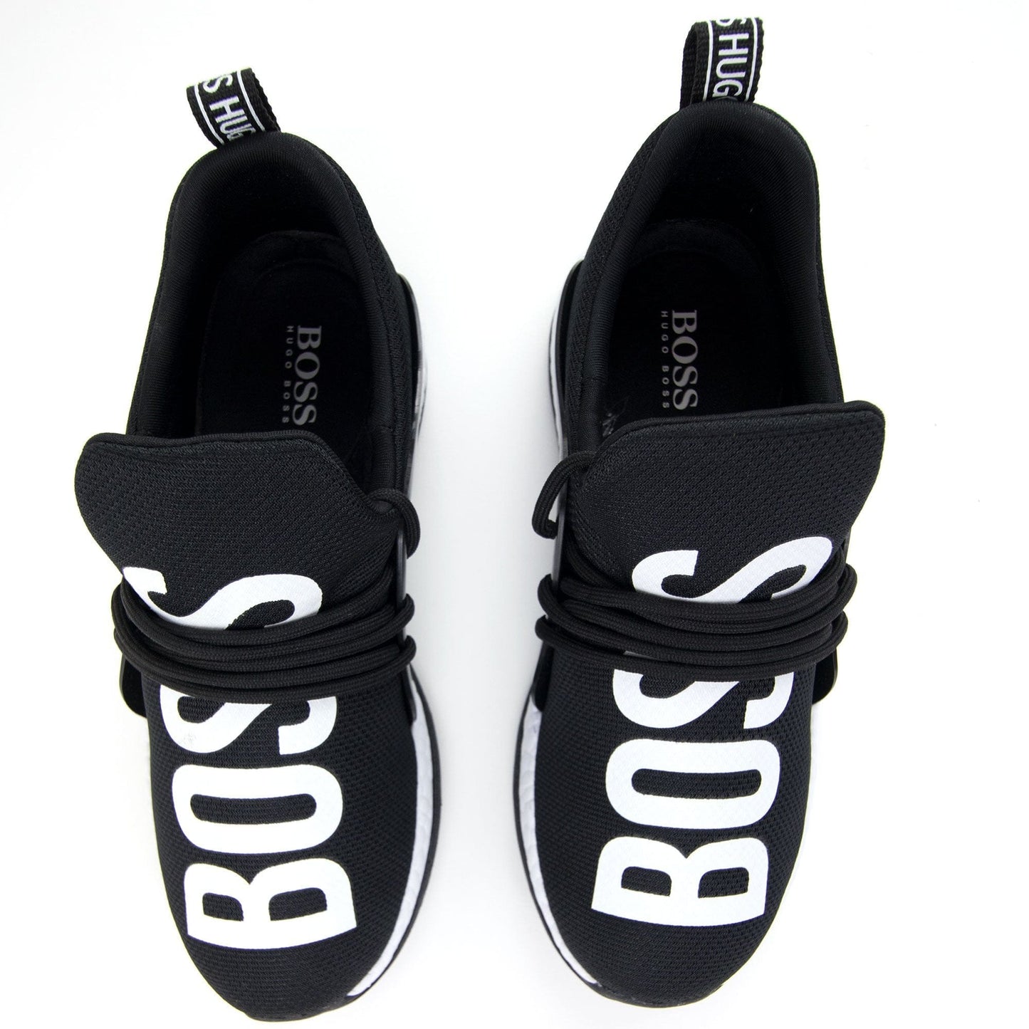 Hugo Boss Kids Large Boss Running Trainer Black/white