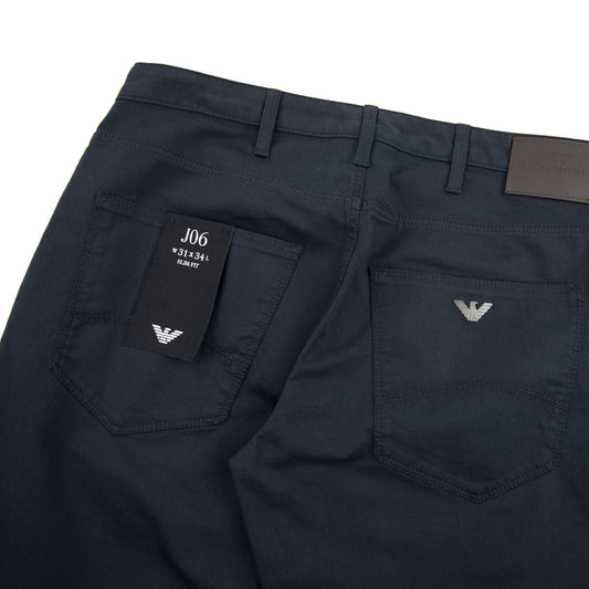 Armani Jeans J06 Slim Fit Chinos Navy 998