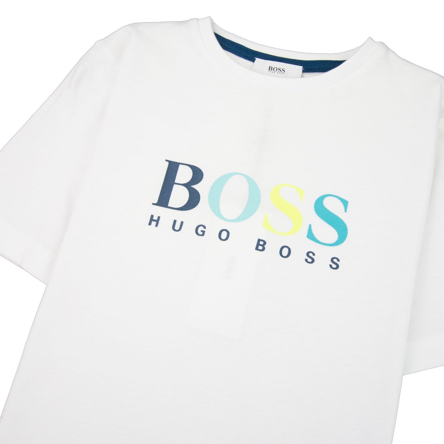Hugo Boss Kids Chest Multi Logo T-shirt White