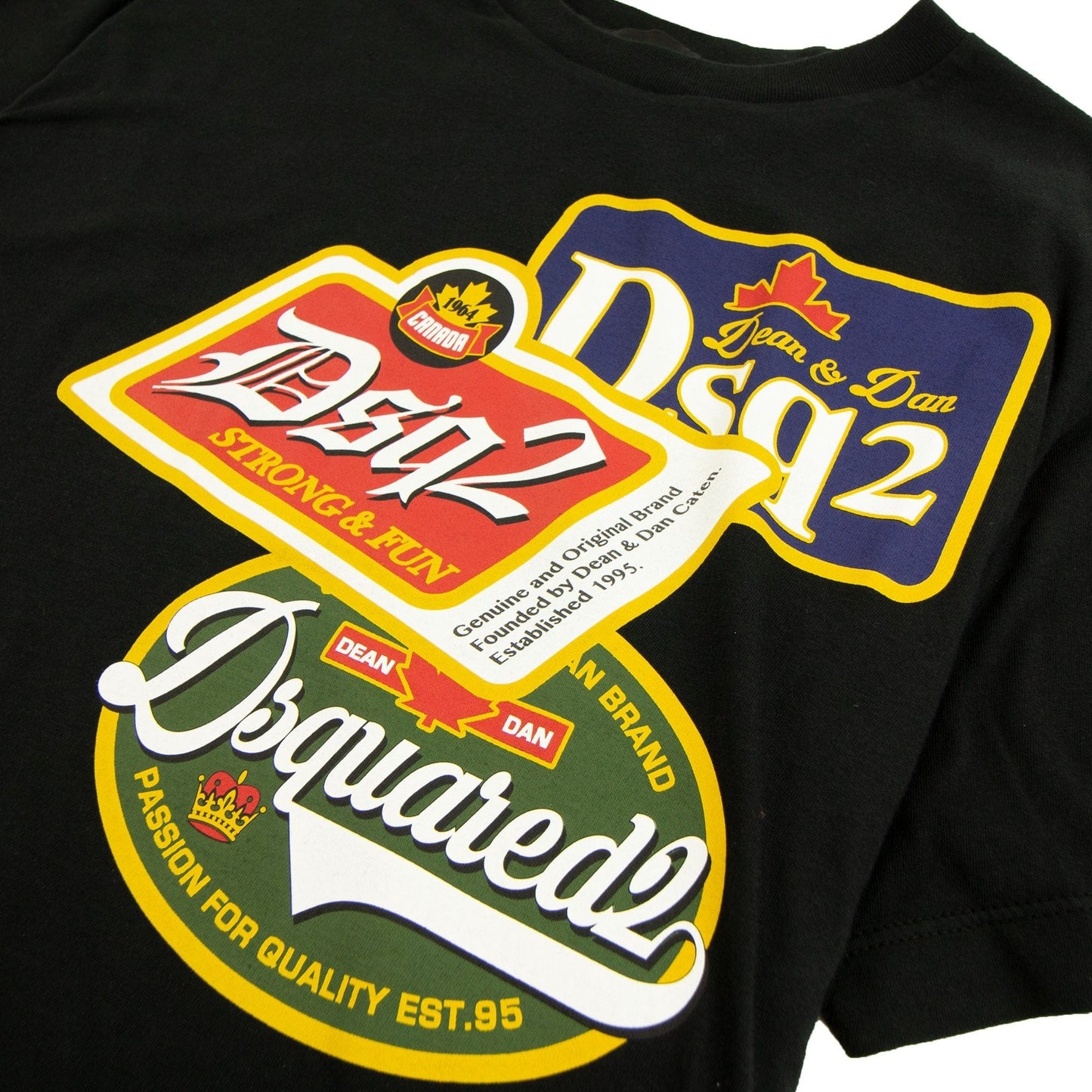 Dsquared2 Strong & Fun Vintage T-shirt Black 900