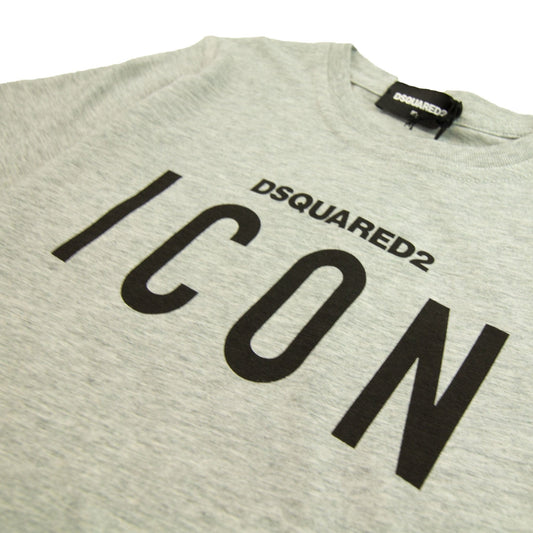 Dsquared2 Kids D2 Icon Chest Logo Grey