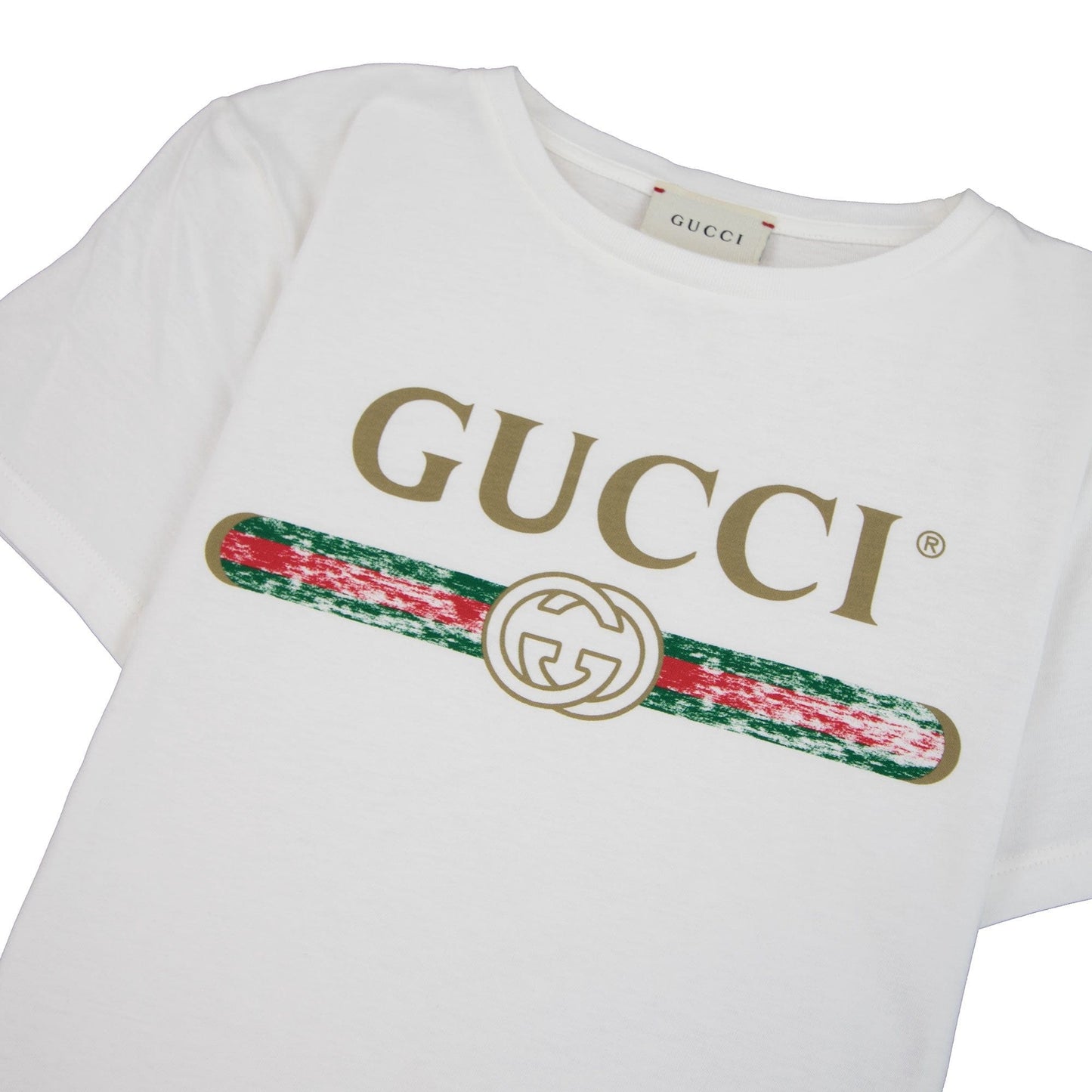 Gucci Junior Logo T-shirt White