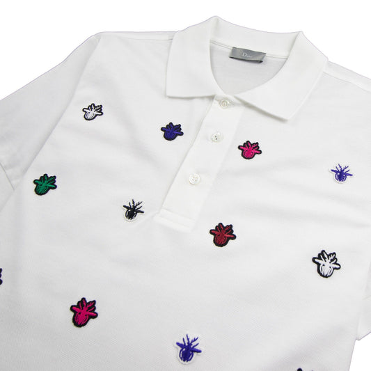 Christian Dior Multi Bee Polo White