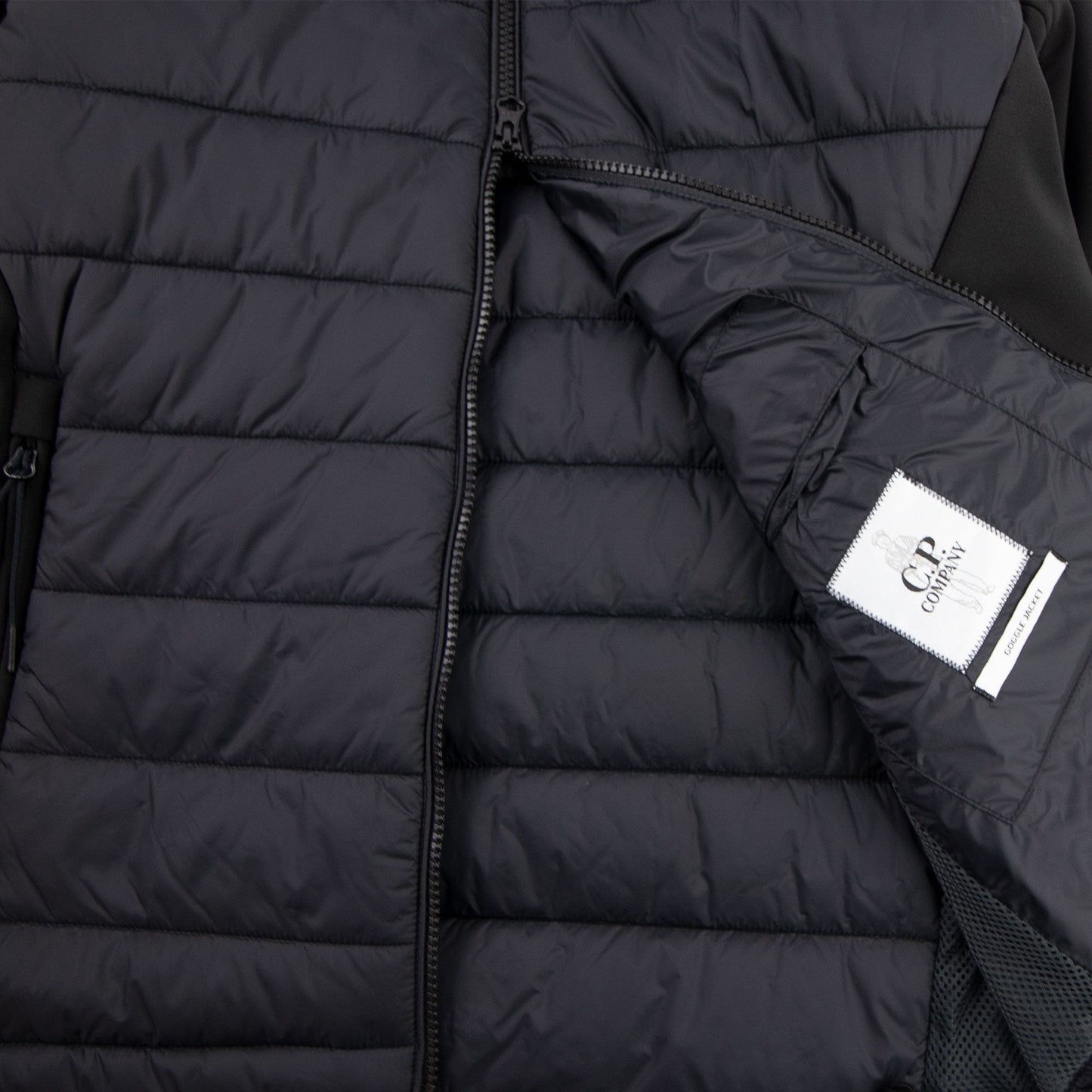 CP Company Padded Half Soft Shell Jacket Black 999