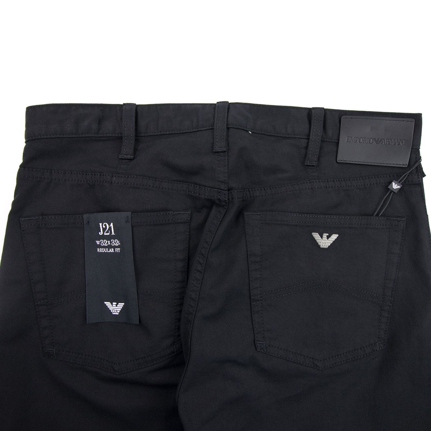 Emporio Armani Stretch Cotton Gabardine J21 Jeans Nero 0999