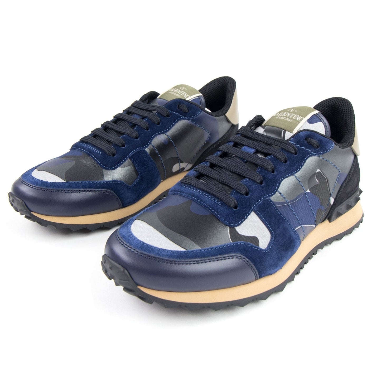 Valentino Rockrunner Camouflage Sneaker Blue Camo BY0