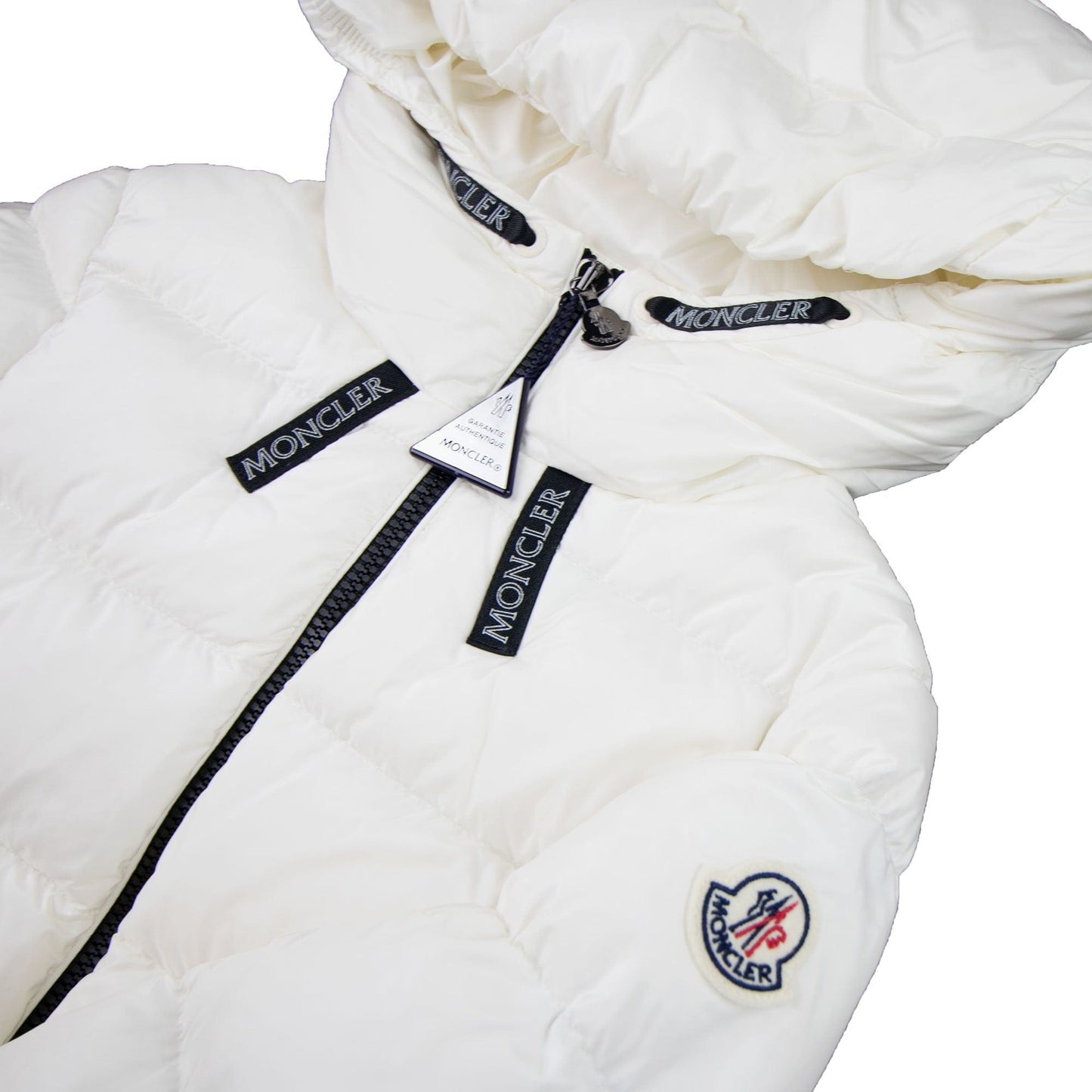 Moncler Junior Chevril Giubbotto Down Jacket Ivory 034