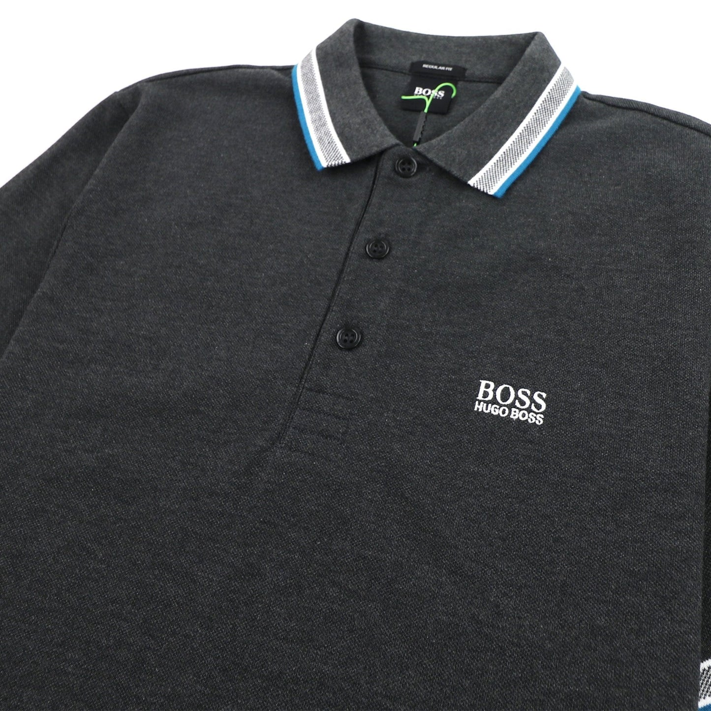 Hugo Boss Paddy Short Sleeve Polo Shirt Anthracite Grey