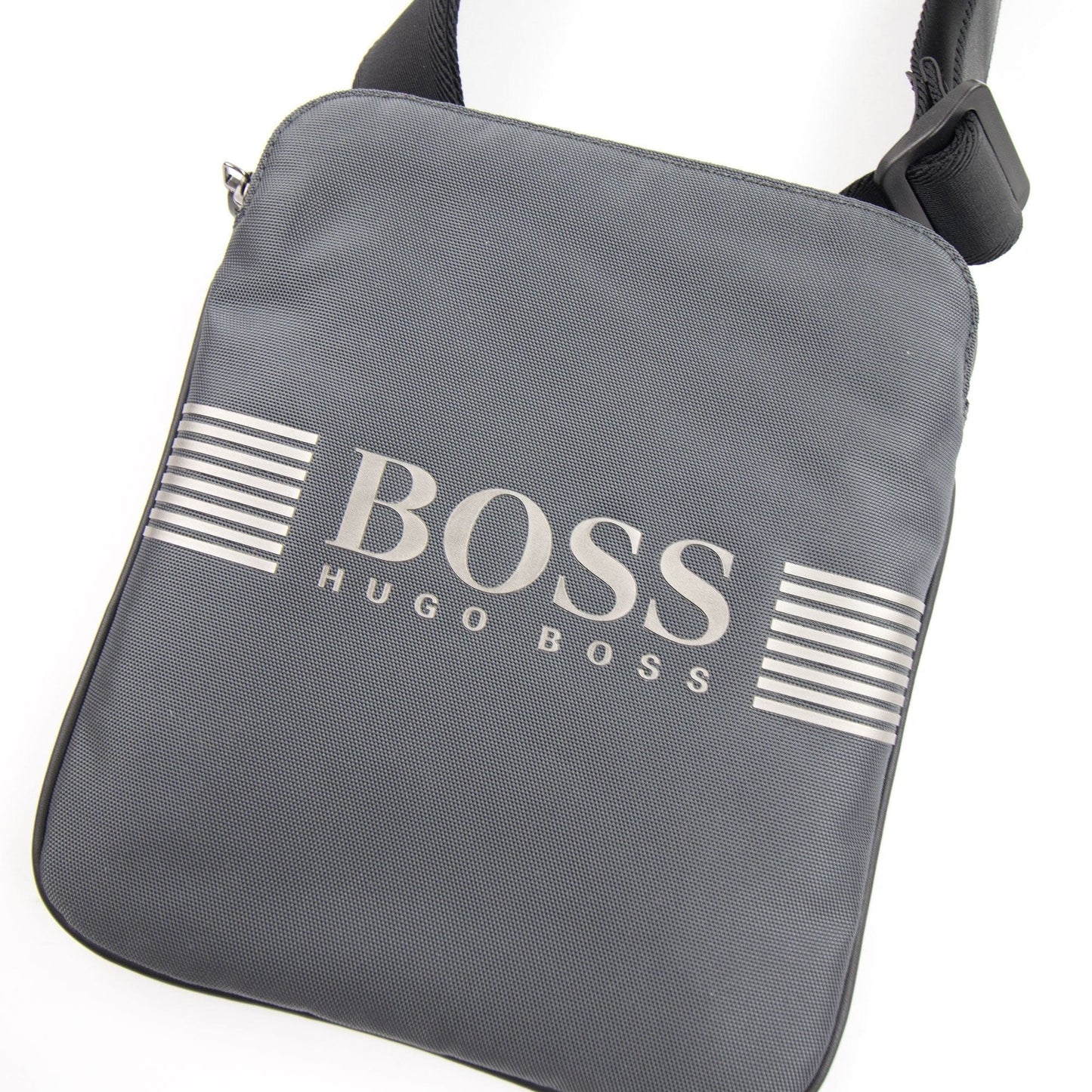 Hugo Boss Pixel Envelope Bag Dark Grey