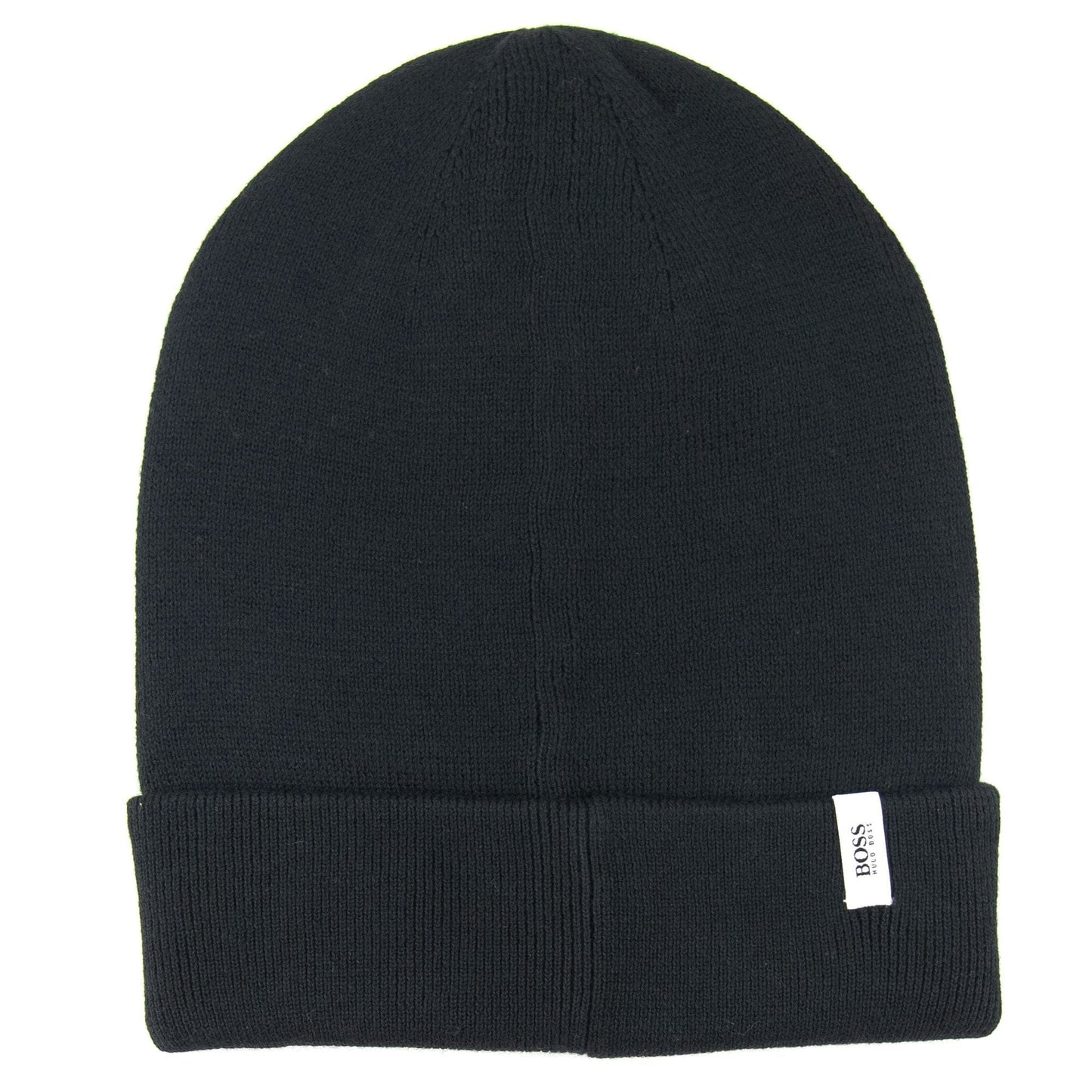 Hugo Boss Kids Square Logo Beanie Hat Black