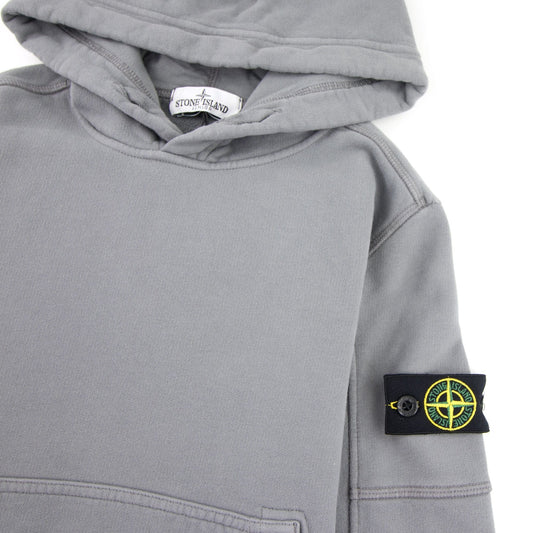 Stone Island Junior 60240 Hooded Sweatshirt Grey V0062