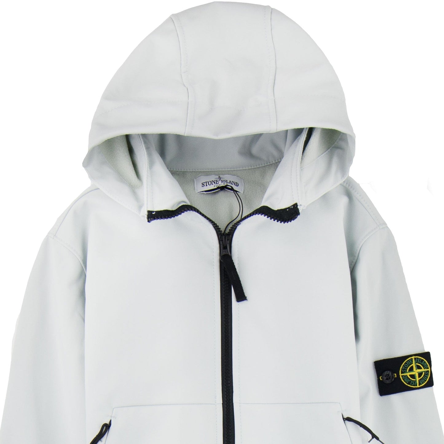 Stone Island Junior Q0230 Soft Shell-R Jacket Pearl Grey V0061