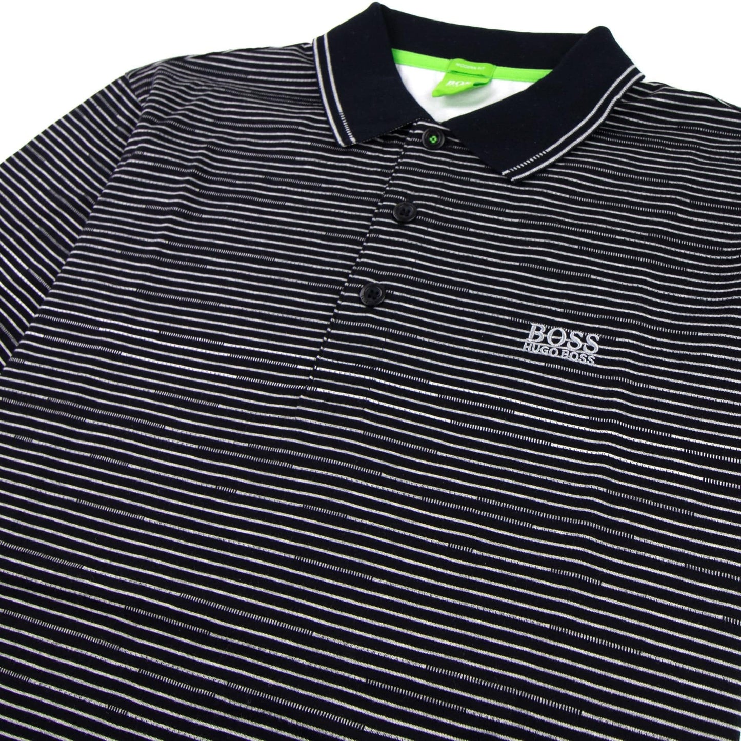 Hugo Boss Paddy 2 Stripe Polo Black