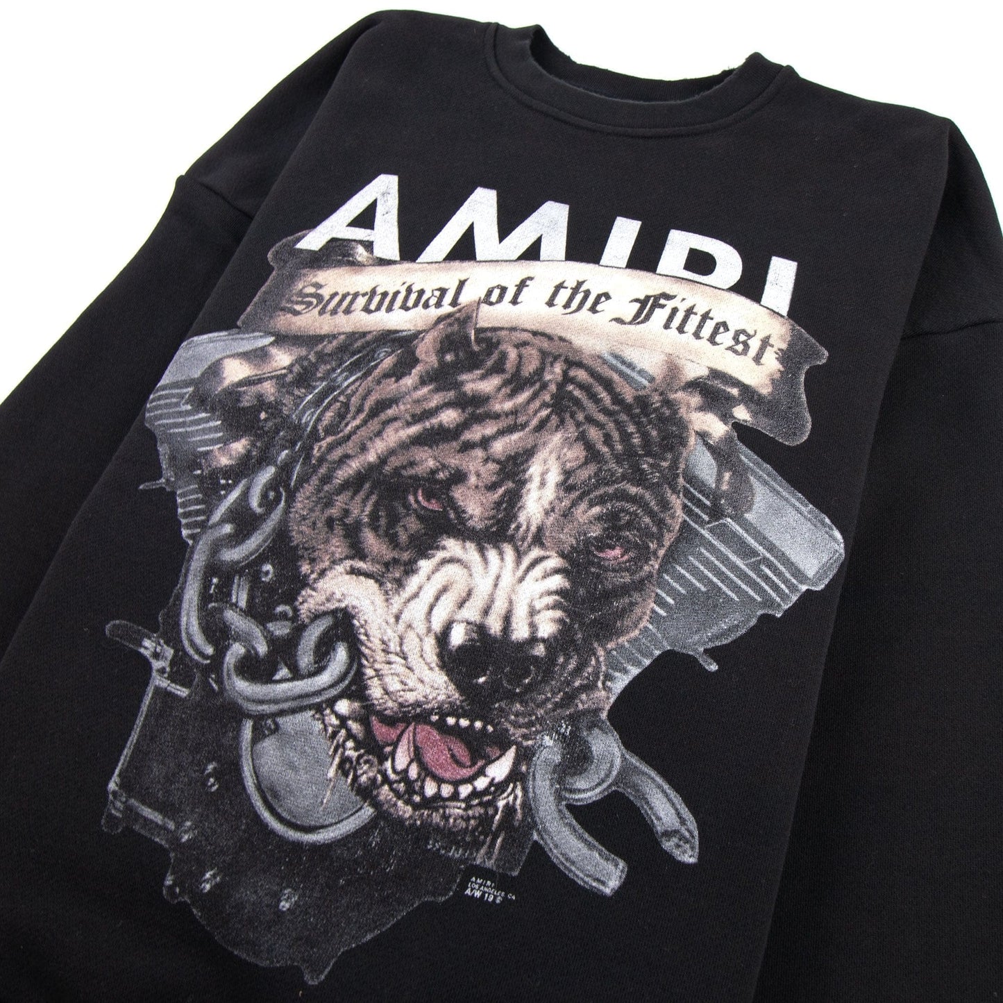 Amiri Pitbull Crew Neck Sweatshirt Black