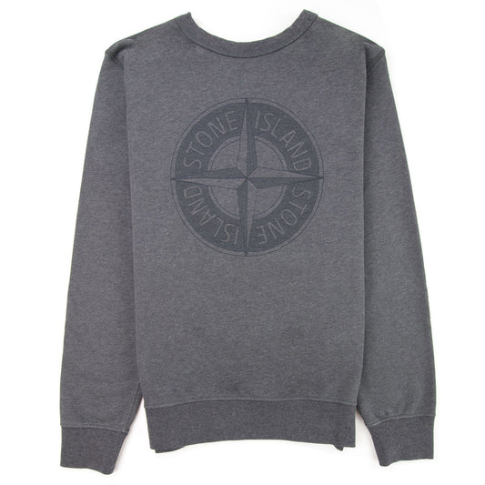 Stone Island Double Front Crewneck Sweatshirt Dark Grey V1067