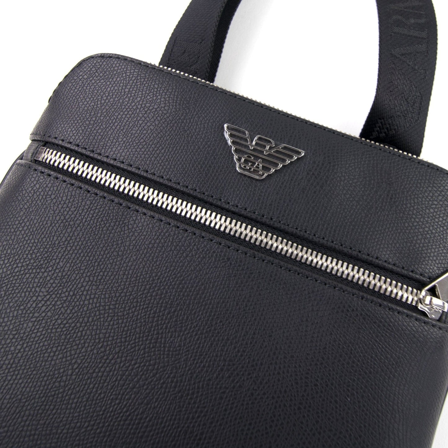 Emporio Armani Metal Eagle Logo Small Messenger Bag Black