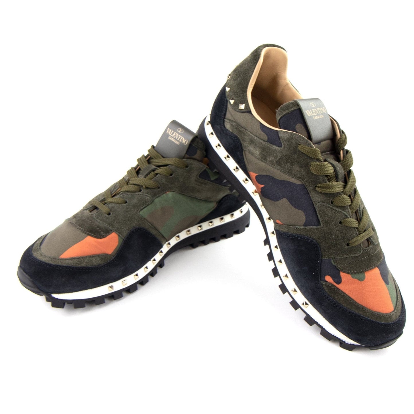 Valentino Studded Sole Rock Runner Trainer Camo