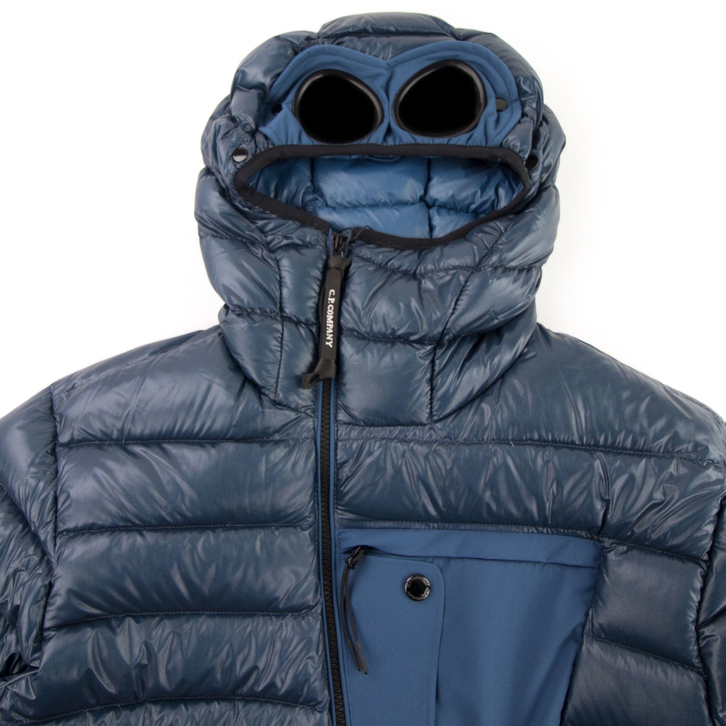 C.P. Company D.D. Shell Contrast Pocket Goggle Jacket Dark Denim 879
