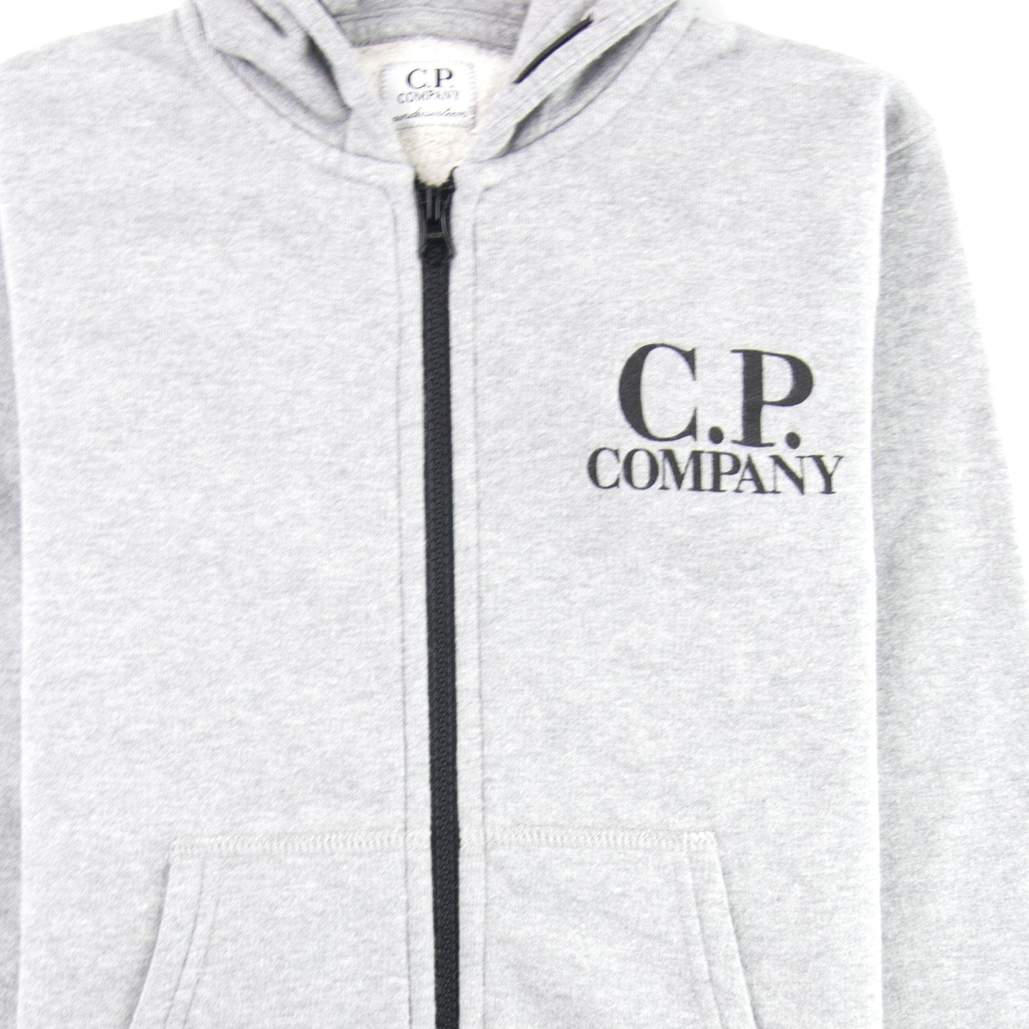 Cp Company Undersixteen Basic Fleece Goggle Hooded Sweatshirt Grey M93