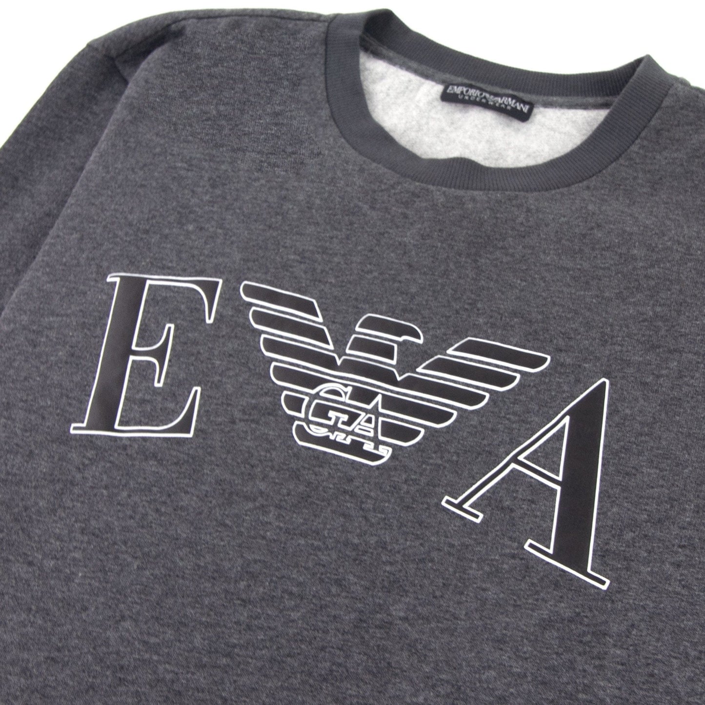 Emporio Armani Logo Print Sweatshirt Grey