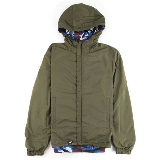 Prada Reversible Camouflage Nylon Jacket Burgundy Camo