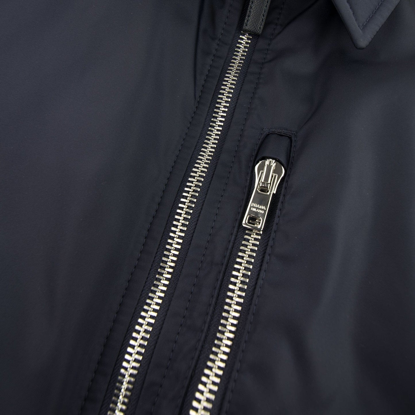 Prada Nylon Gabardine Blouson Coach Jacket Navy
