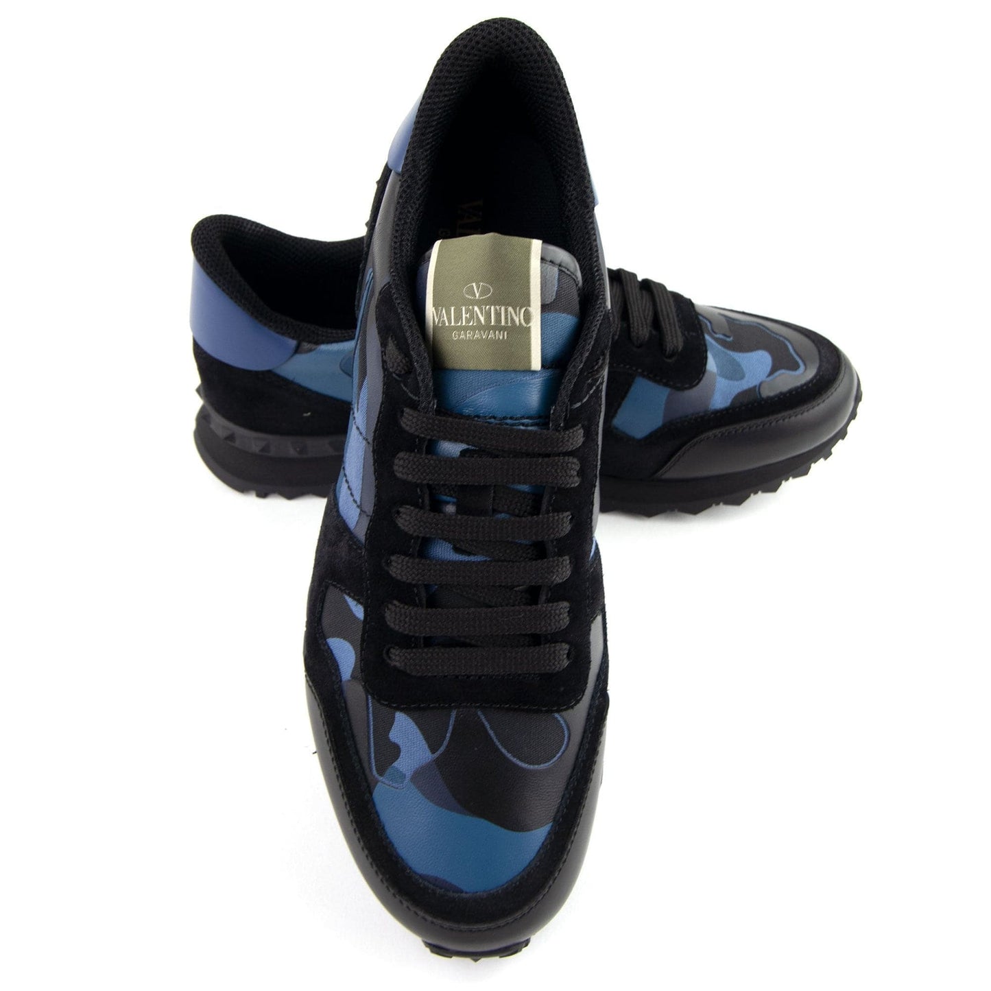Valentino Camouflage Rockrunner Sneaker Bluette GS5