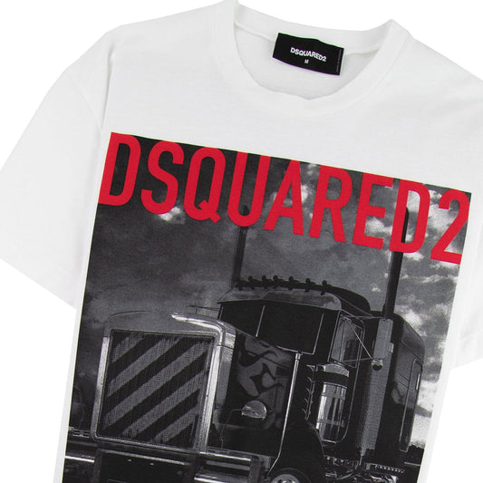 Dsquared2 Truck Convoy T-shirt White 100
