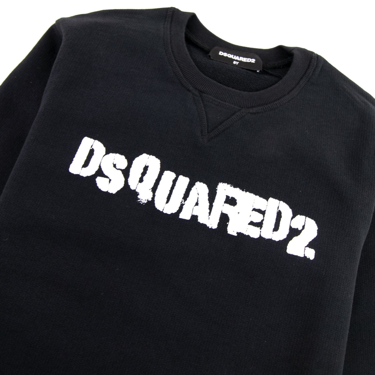 Dsquared2 Kids Stamped Logo Crewneck Sweatshirt Black