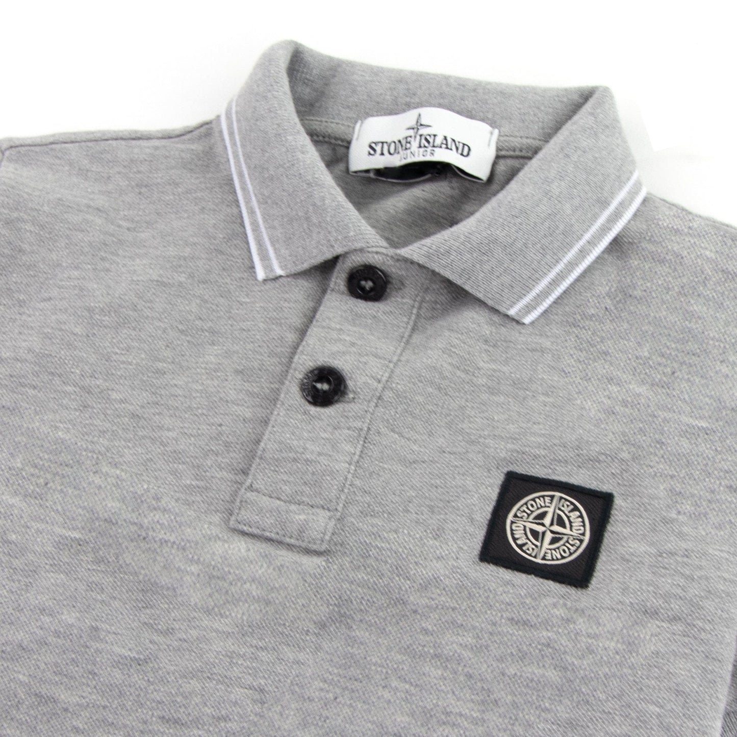 Stone Island Junior Polo S/S Kids Grey/white