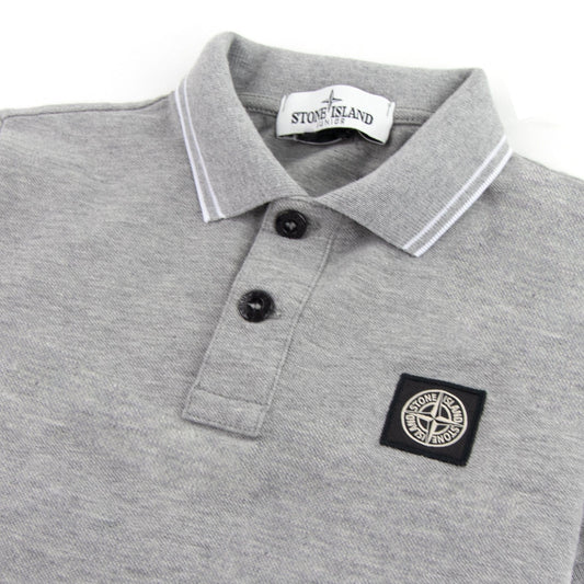 Stone Island Junior Polo S/S Kids Grey/white