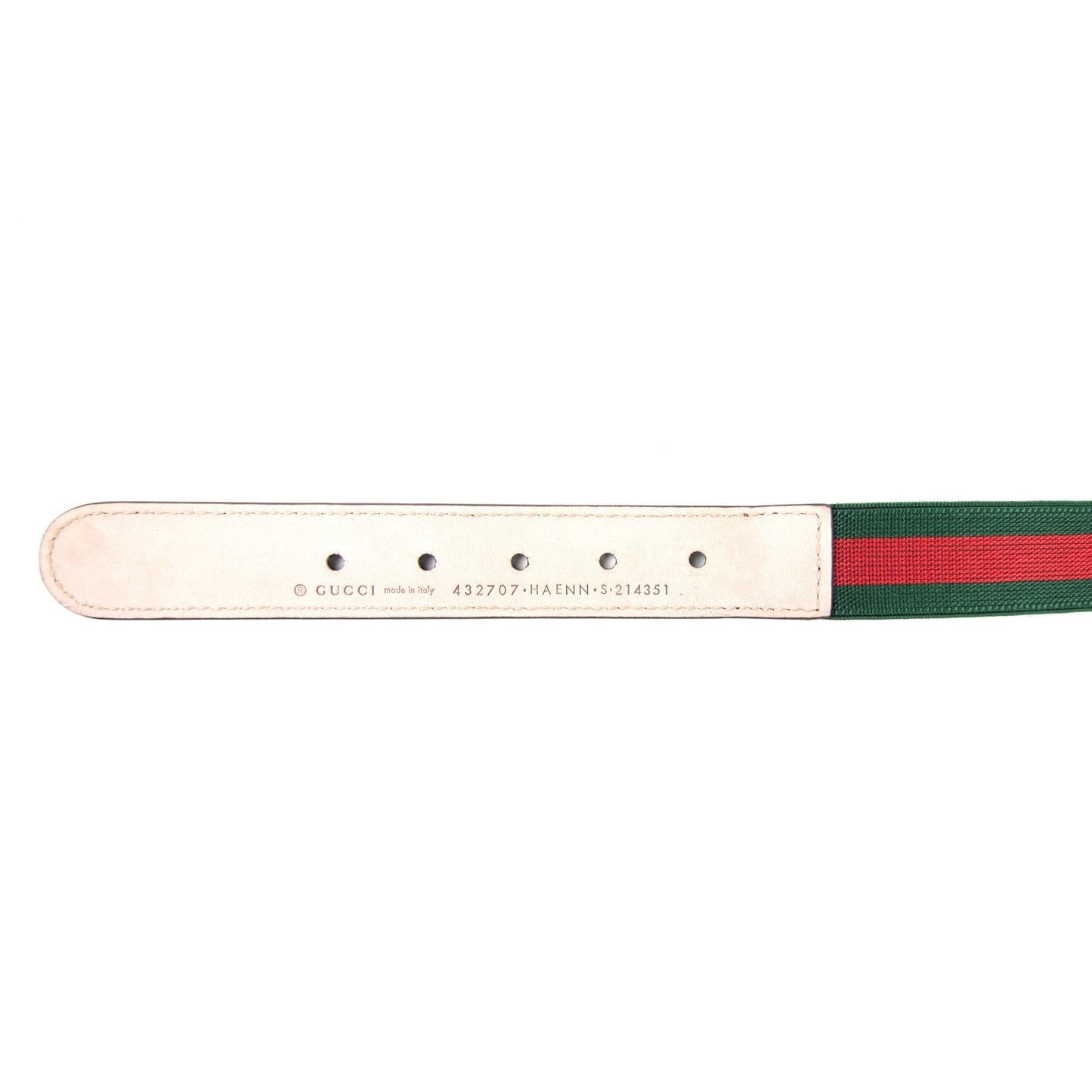Gucci Junior GG Web Logo Belt Green/red