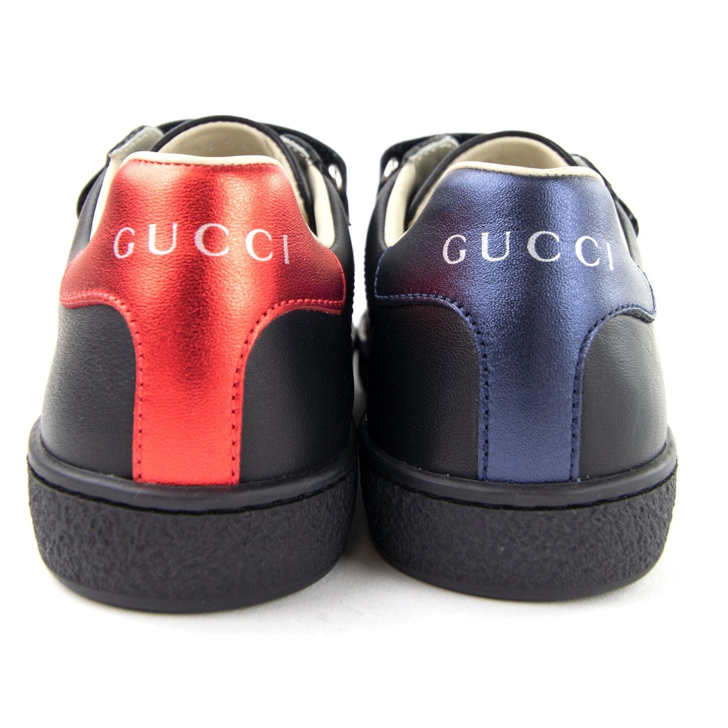 Gucci Junior Ace Leather Sneaker Black