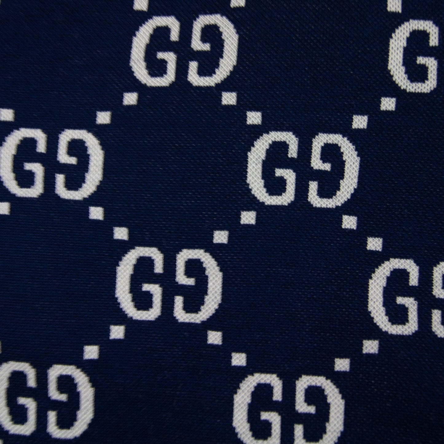 Gucci Jacquard Gg Zip Up Jacket Blue