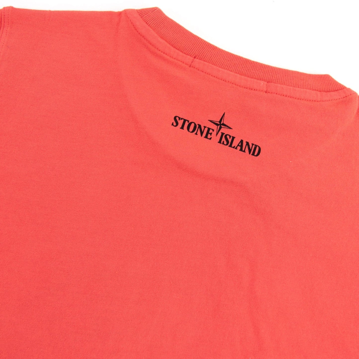 Stone Island Junior 21056 Camo Print T-shirt Coral V0036
