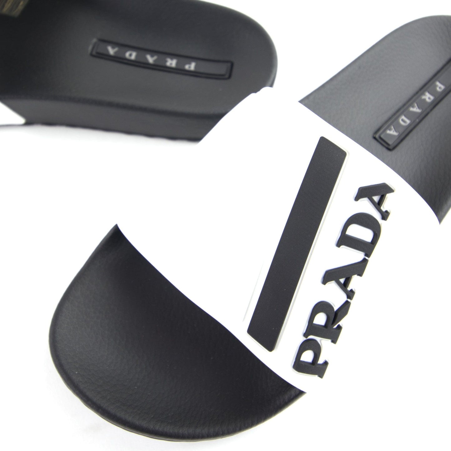 Prada Rubber Slider White