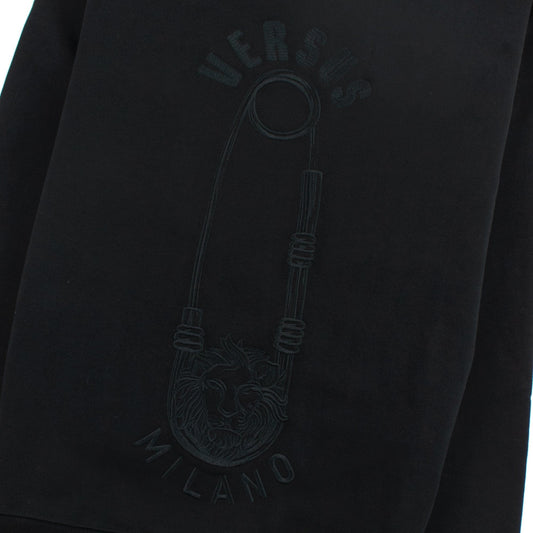Versace Versus Embroidered Pin Sweatshirt Black