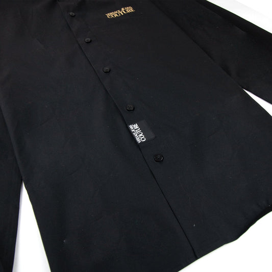 Versace Jeans Couture Chest Logo Stretch Shirt Black