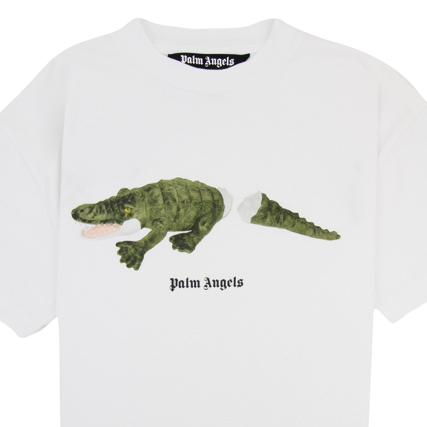 Palm Angels Croco T Shirt White/green
