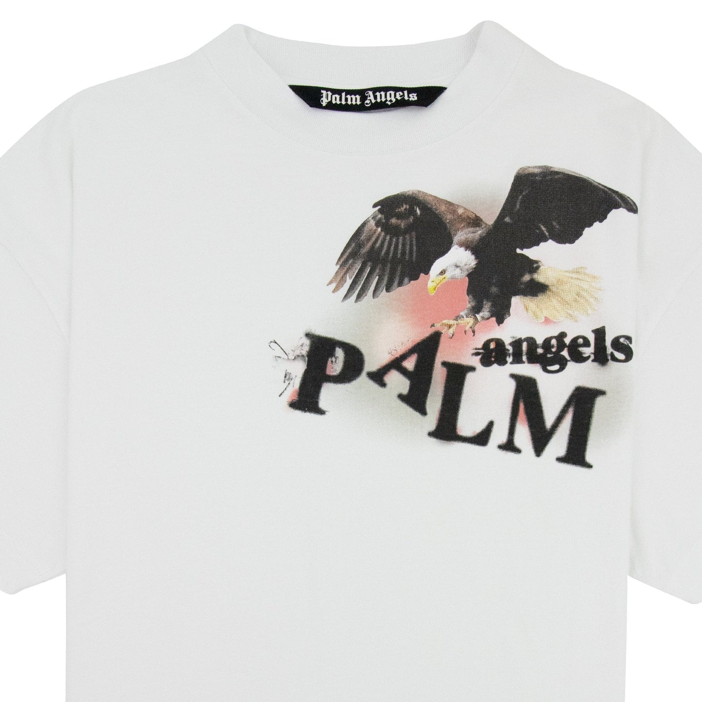 Palm Angels Eagle Print T Shirt White
