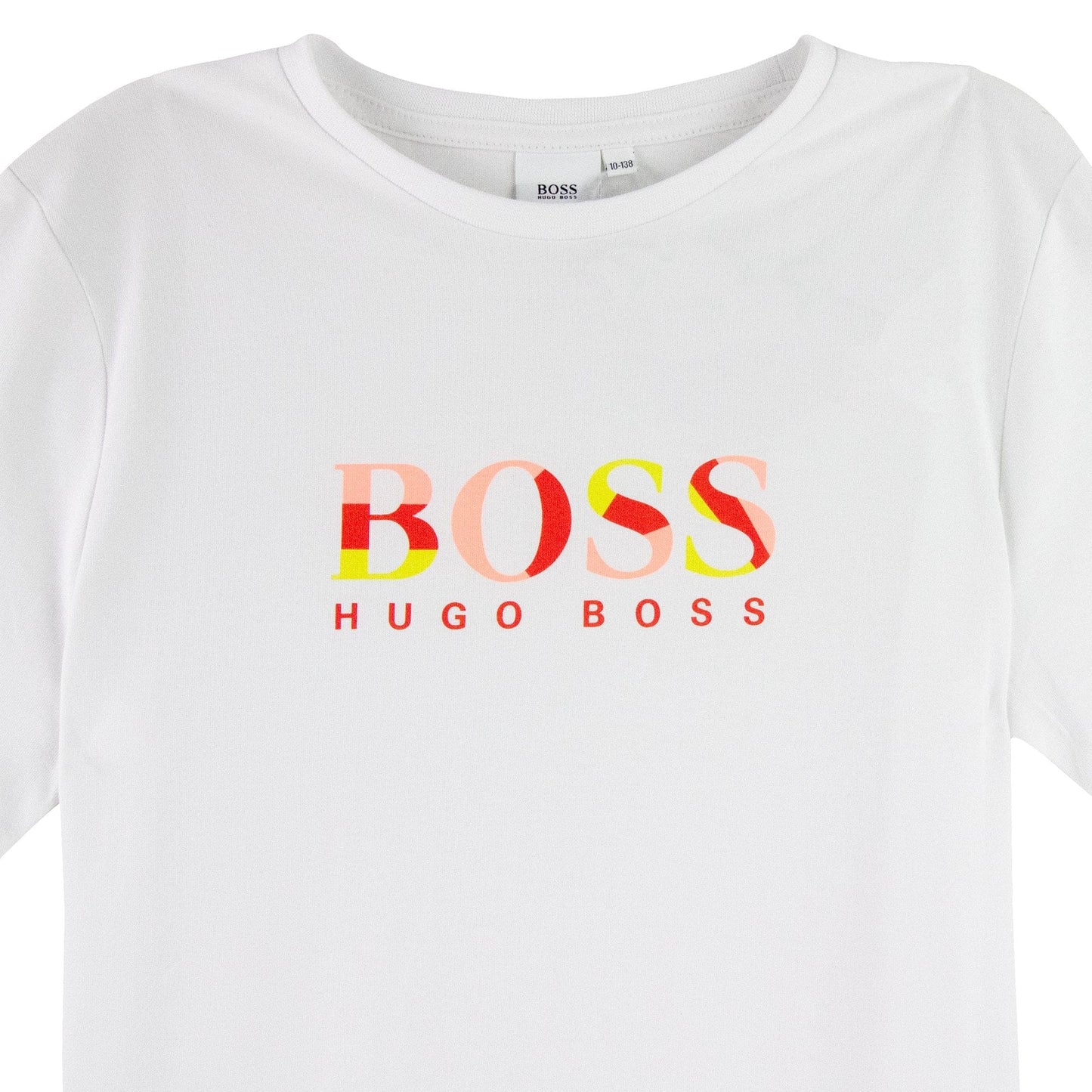 Hugo Boss Kids Multi Chest Logo T Shirt White