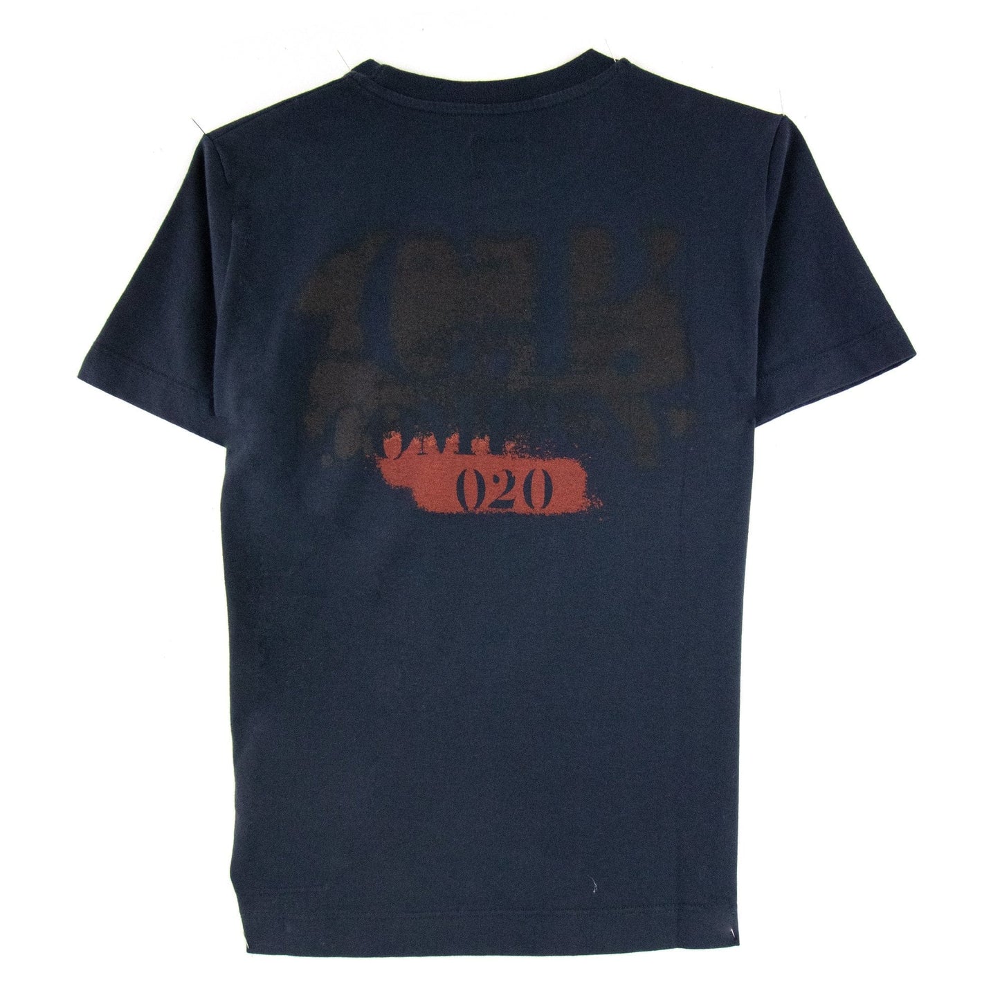 C.P. Company Undersixteen Spray Logo T Shirt Navy 888