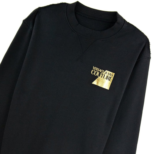 Versace Jeans Couture Sweatshirt Foil Logo Chest Black