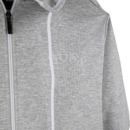 Hugo Boss Saggy Embroidered Hoodie L Grey 057