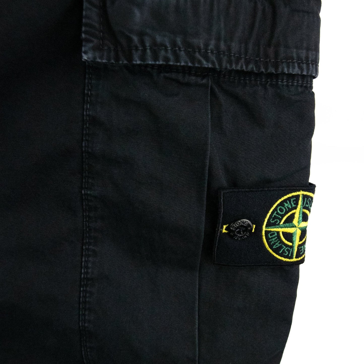 Stone Island Garment Dyed Cargo Jeans Black V0029
