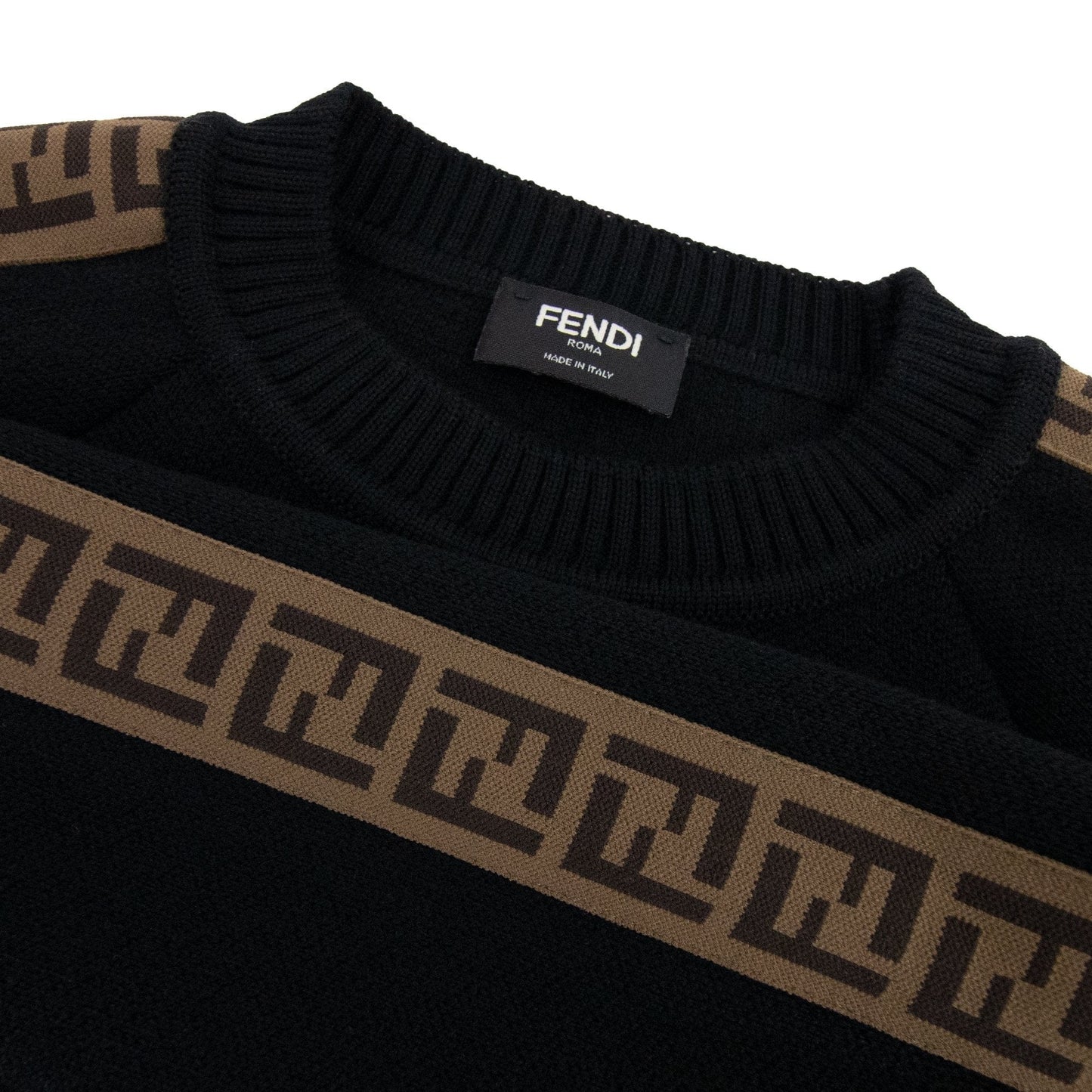 Fendi Kids FF-trim Sweatshirt Black