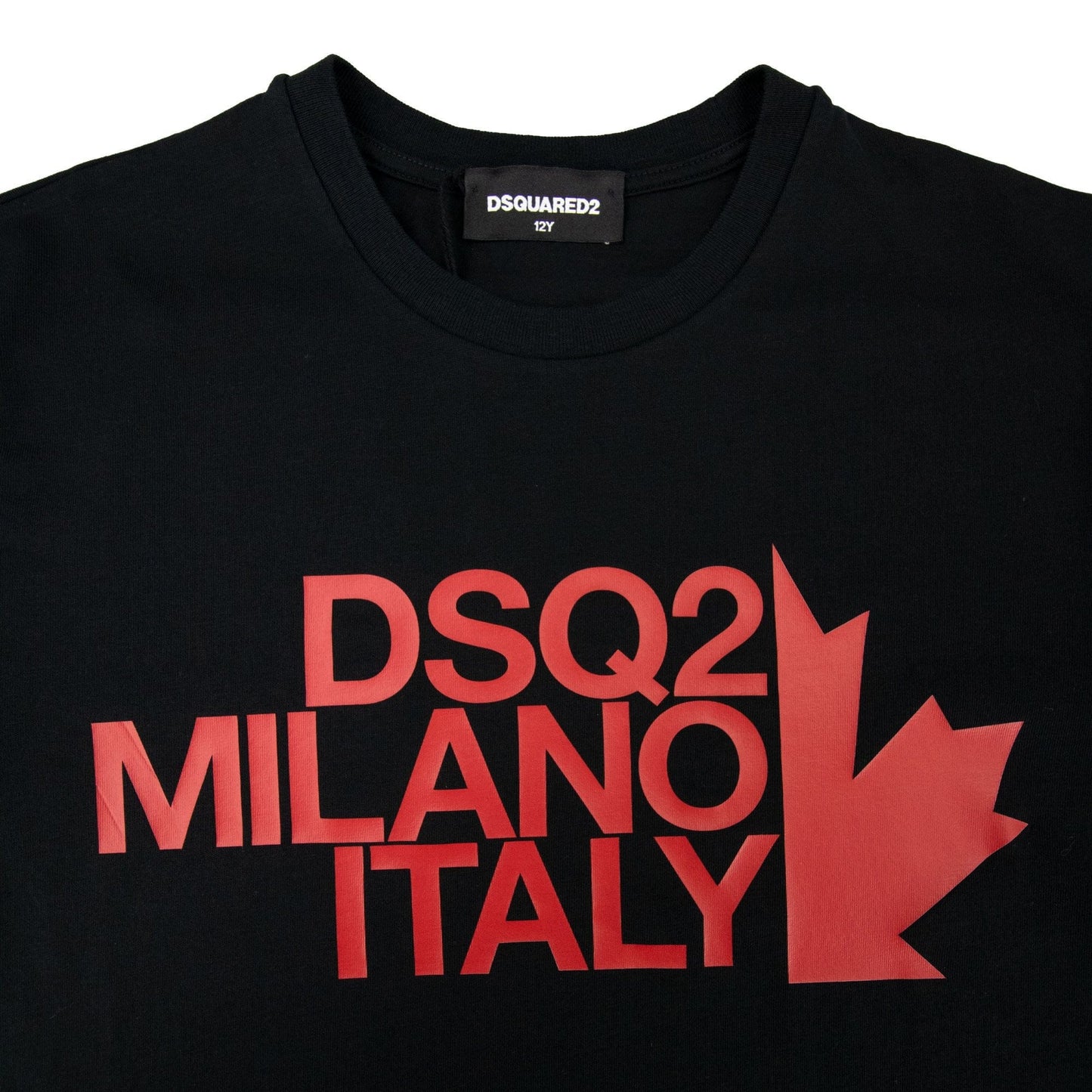 Dsquared2 Kids DSQ2 Milano Italy Tshirt Black