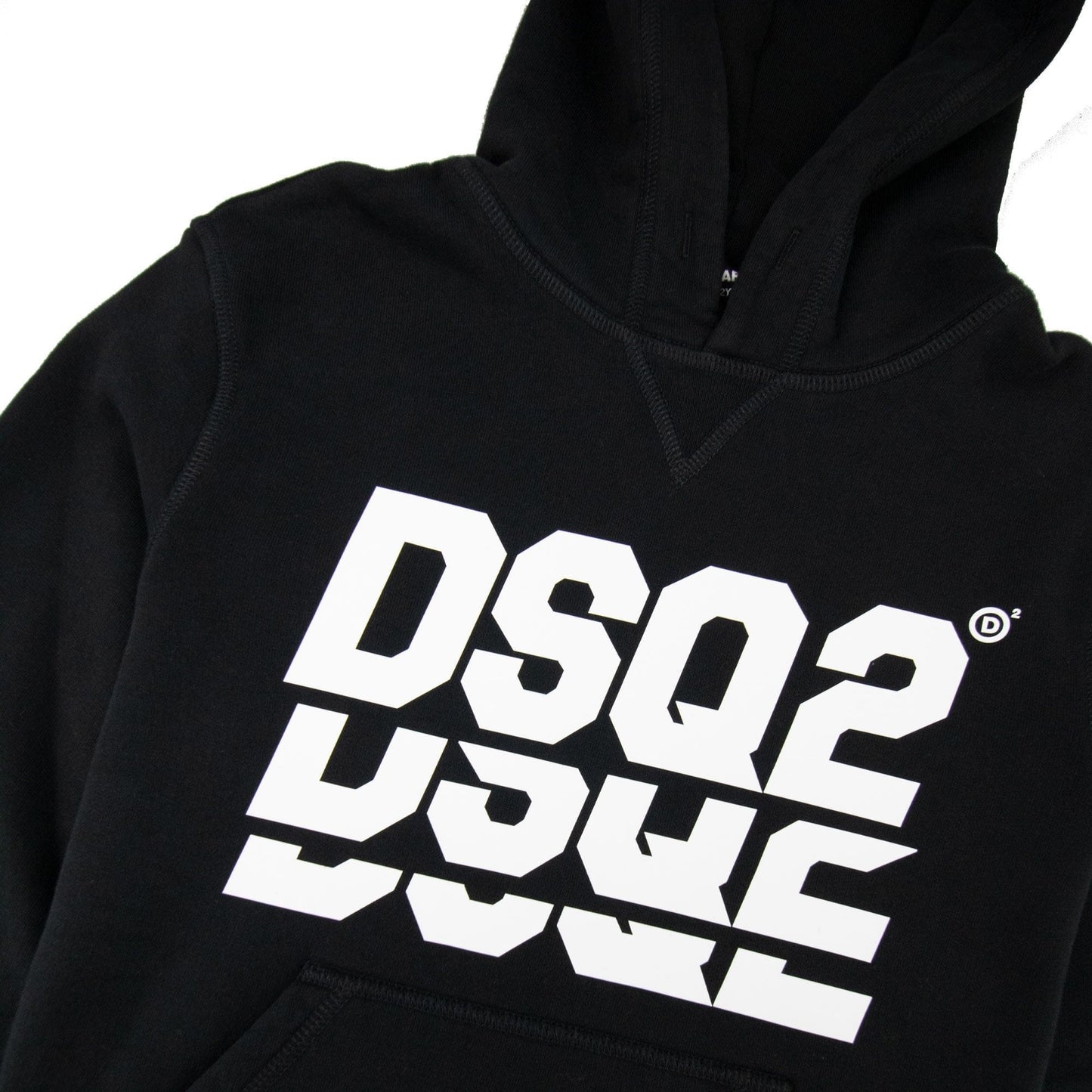 Dsquared2 Kids Faded DSQ2 Hooded Sweat Black