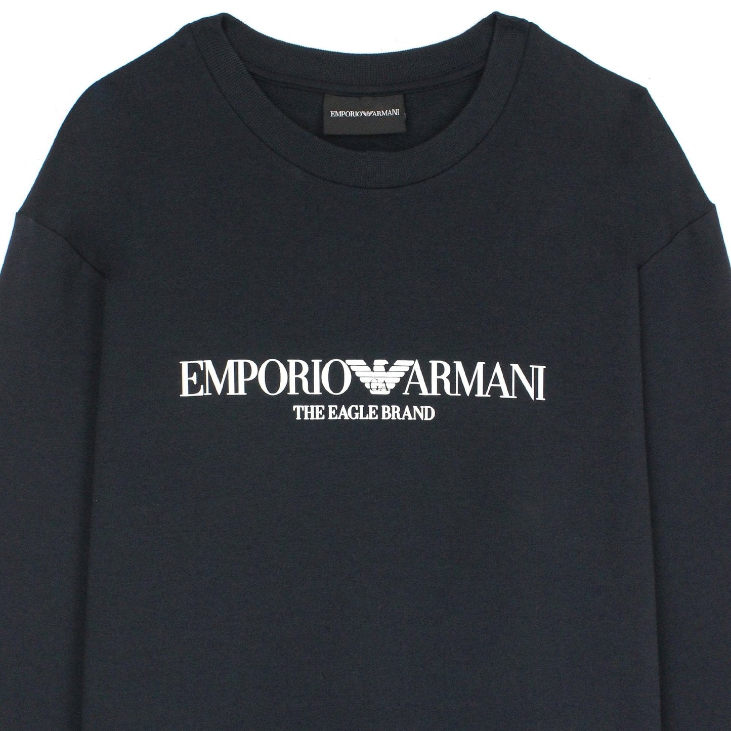 Emporio Armani Logo Print Sweatshirt Blue Navy 0922