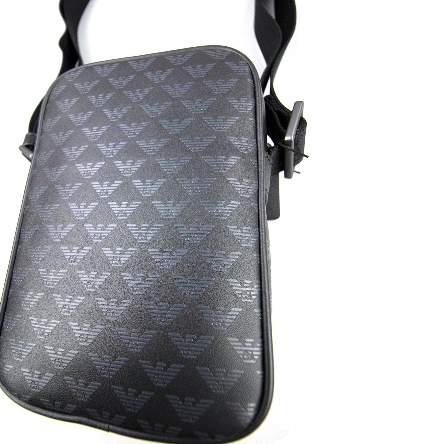Emporio Armani All Over Print Cross Body Bag Black 999